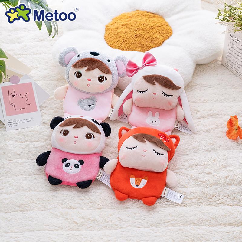 Metoo Jibao Kawaii Doll Mini Crossbody Bag Cartoon Panda Bunny Fox Bag Plush Toy Kids Festival Gift