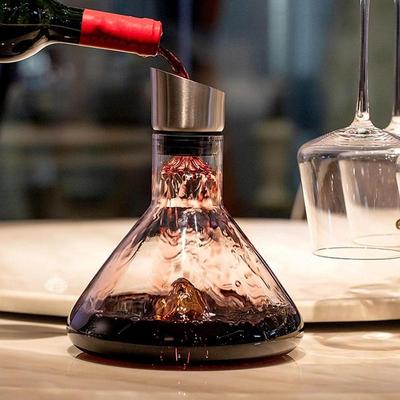1500ml Crystal Glass Wine Decanter With Built-in-Dispenser Handheld Wine Aerator Bottle For White And Red Wine