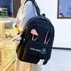 Fyra-delad ryggsäck för damer Kaninöra Elevens skolväska Stor kapacitet Ryggsäcksskydd Ryggsäck