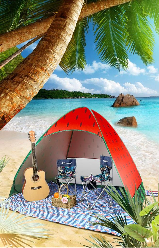 Simple Beach for 1 Sunshade for Indoor Sports Day Camping Perfect for Disaster and Outdoor Japanese Instructions Carry Bag Included Pop-up Tent,