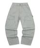 XTONZ Xp308 Check Carpenter Washed Cotton Pants (Light Gray)