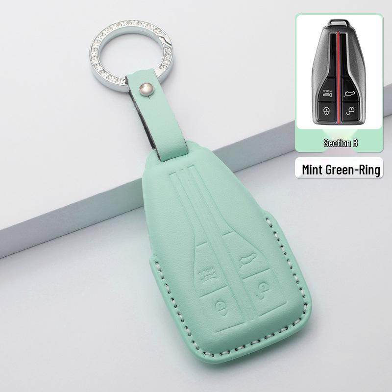 Key Cover and Buckle for Hongqi: HS5, H5, H9, HS7, H6, HS3, HQ9, and EH7 Models