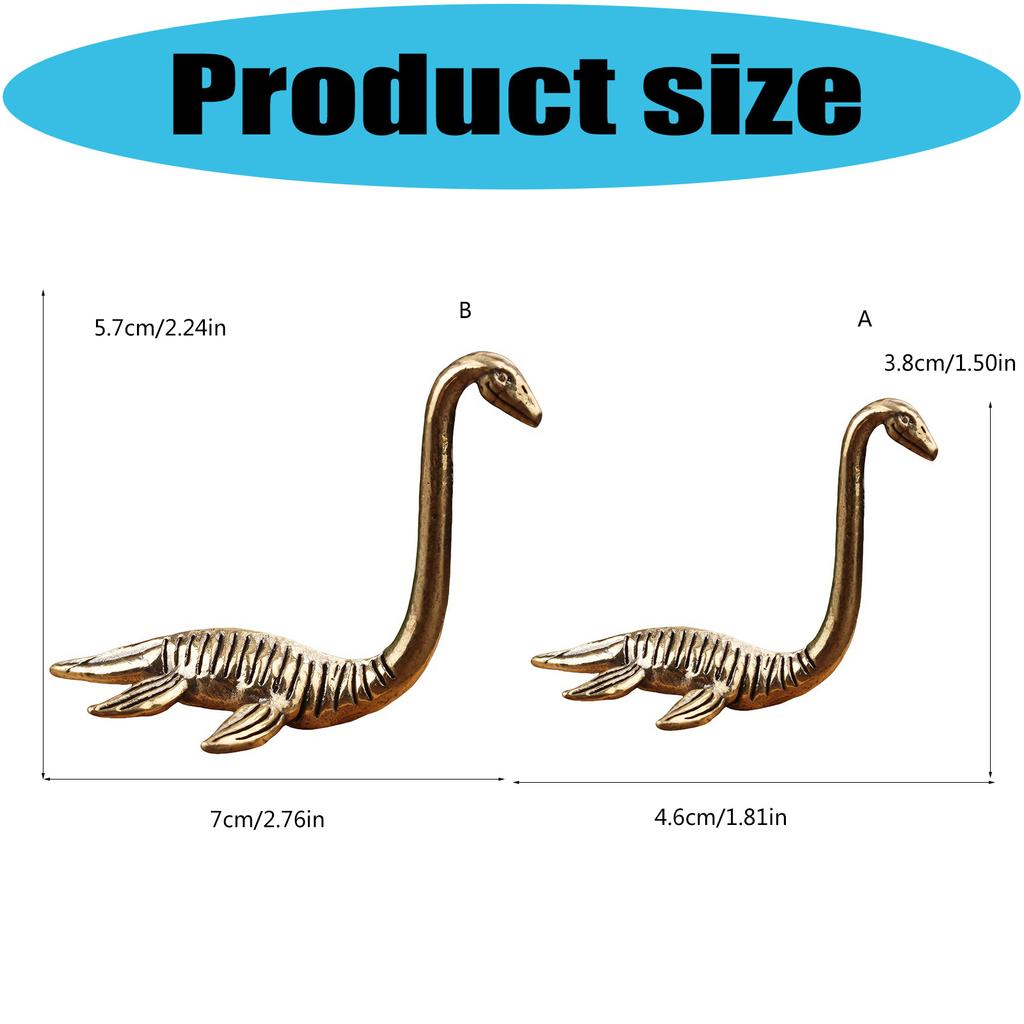 Nessies Decors Figurines Metal Sea Animal Statues Decorative Ornament for Living Room,Bookshelf,Side Table Decorations