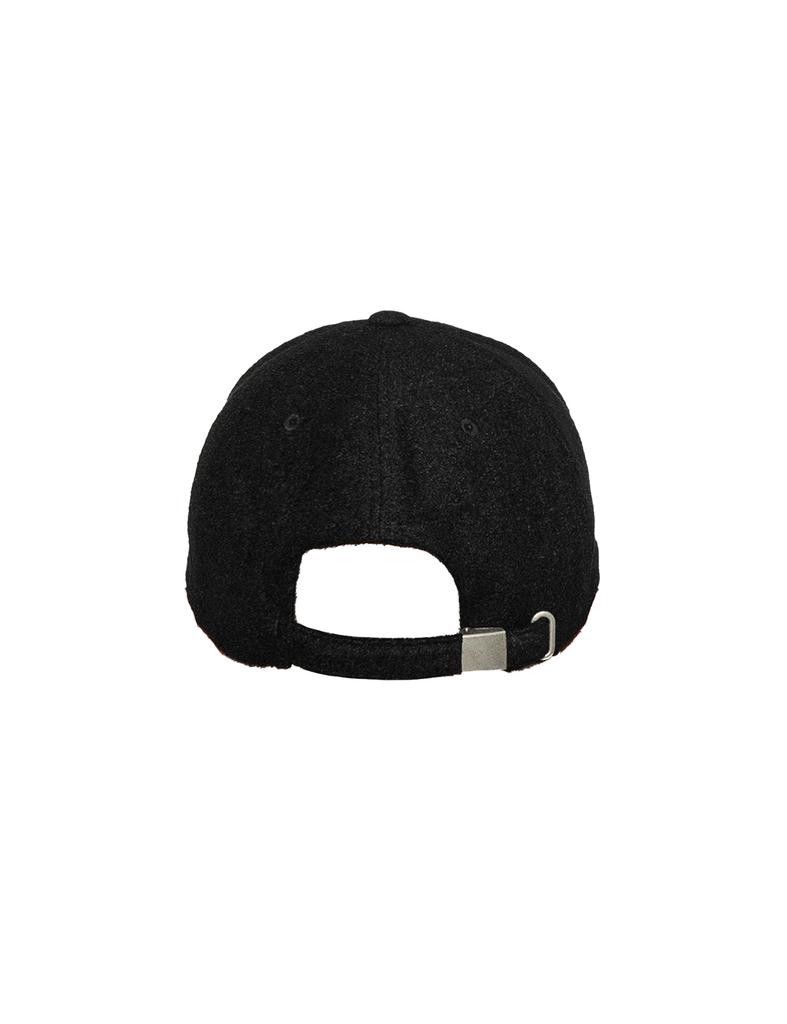 PUNCH DRUNK PARTIES Hq Logo Wool Cap (Black)