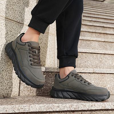 Men'S Autumn And Winter Fashionable Hiking Sports Shoes, Breathable Lace Up Casual  Outdoor British Style Men'S Shoes 39-48
