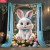 Climbing Bunny thin Flannel Blanket for Bedrooms,Living Rooms,Sofas Blankets,Lunch Breaks,Picnics,blankets fluffy custom blanket