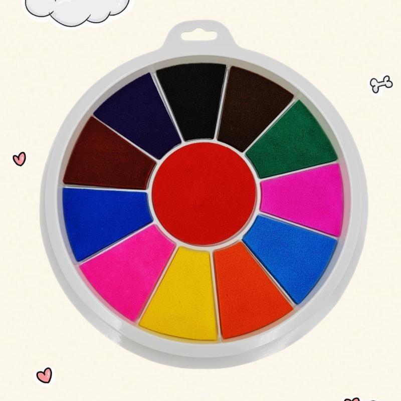 Children's Angel Fingerprint Art Book & Inkpad Painting Set for Toddlers