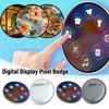 Badge Video Ricaricabili Spilla Brooch Trendy Touch Screen Elettronico Smart Display Digitale Gadget Regali Per Amanti degli Anime