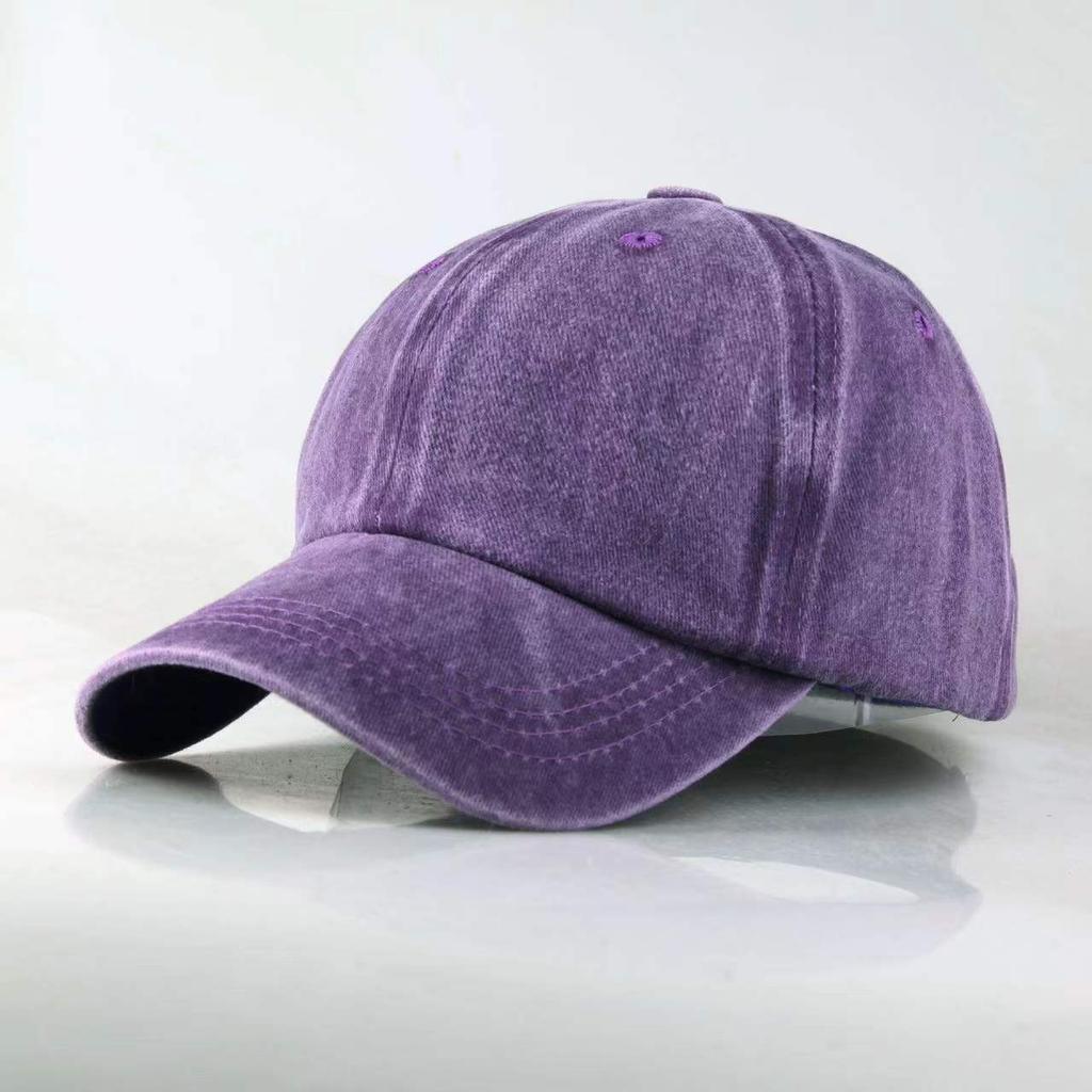 Sporty Common Unstructured Soft Custom Logo Unisex Vintage Distressed Cotton 6-Panel Baseball Cap Dad Hats Metal Four
