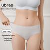Ubras 60S Xinjiang-Baumwolle Lycra 7A Antibakterielle Slips mit mittlerer Taille 3er-Pack