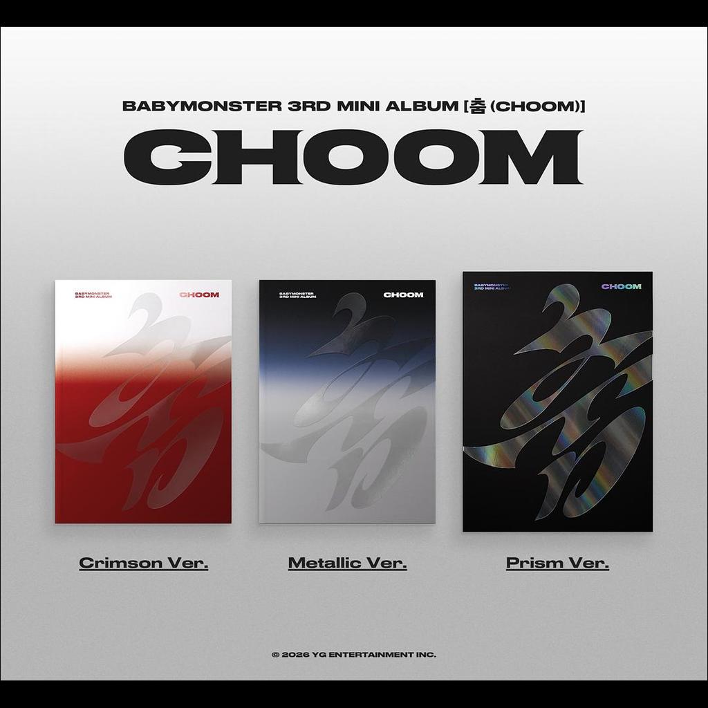 [Pre-order] BABYMONSTER [CHOOM] 3rd MINI ALBUM + Free Gift