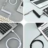 Aviator Coiled Mechanical Keyboard Cable, USB Type C Detachable Aviation Connector for Gaming Desktop PC Custom Keyboards