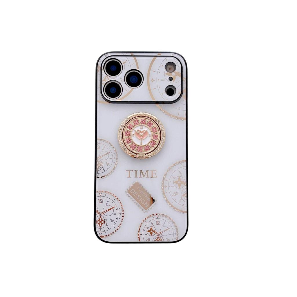 Luksusowe, odporne na upadki etui z uchwytem pierścieniowym dla iPhone 17 Pro Max