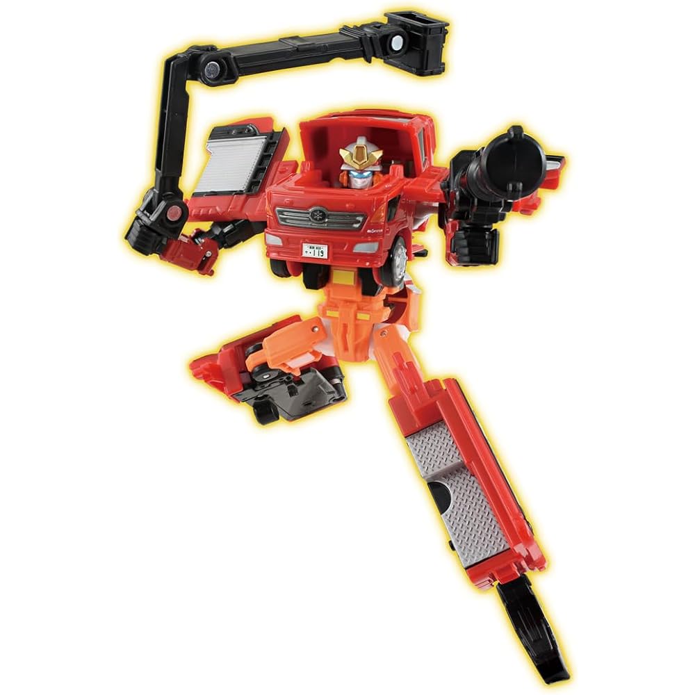 Takara Tomy Mika Job Lover JB02 Fire Braver Morita Multipurpose Fire Pump Car MVF Mini Car Toy 3 ...