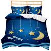 Good Night Series Moon Star Quilt Cover Three-piece Double Bed Pillowcase Bedding