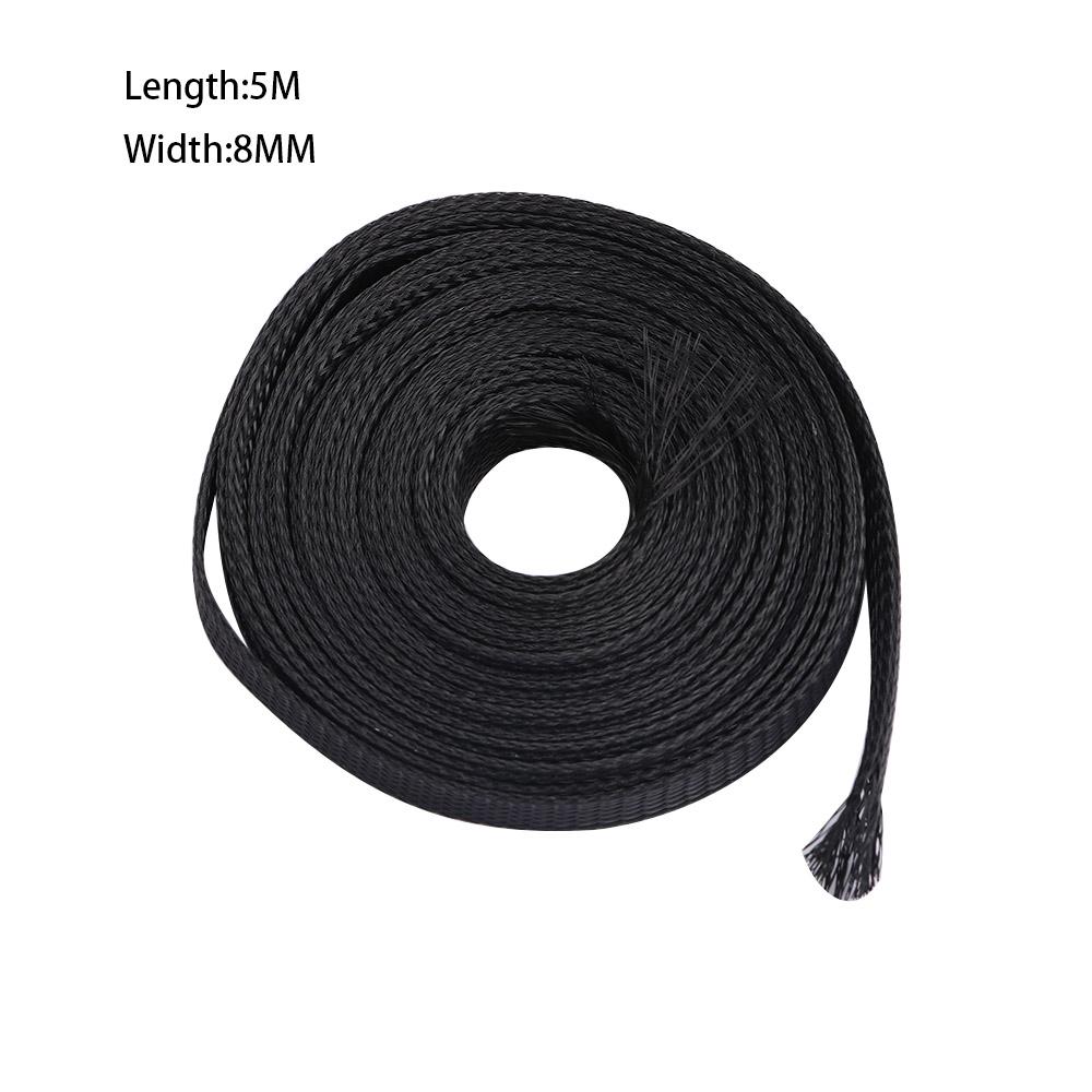 4/6/8/10/12/15/18/20/25mm Tight Expandable PET Protection Cable Wire Braid Sleeving Insulation