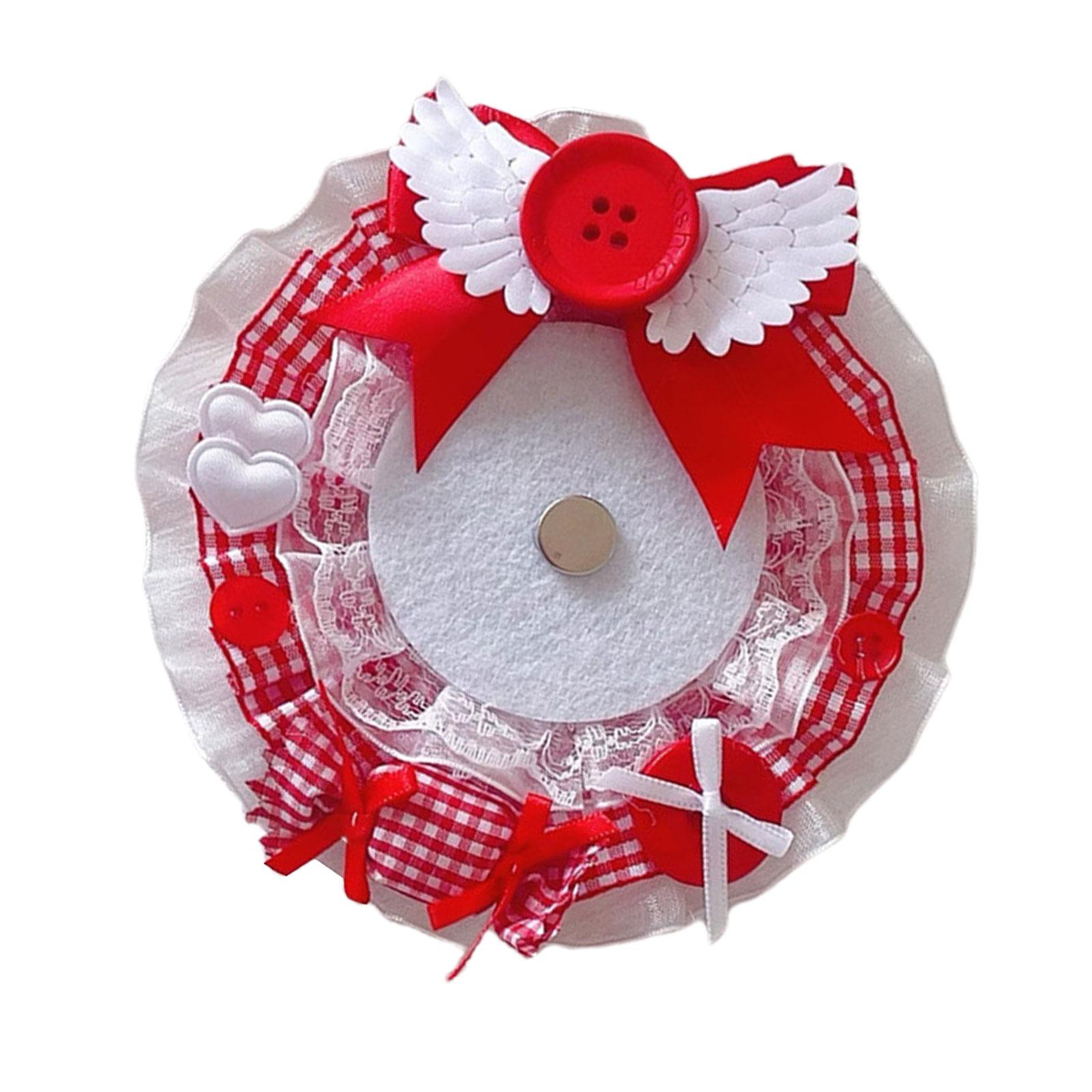 

Шикарная кружевная подставка для значков, персонализированный кружевной держатель для значков-пуговиц, с акцентами в виде конфет для мероприятий красный