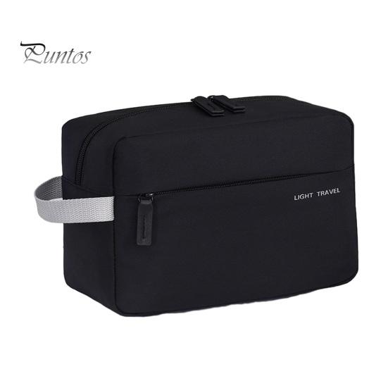 Compact Travel Toiletry Case Waterproof Bag for Men Women Wide-open Puffy Cosmetic Lightweight Makeup Organizer with Handle Shampoo Conditioner