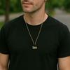 Stainless Steel Simple Cross Pendant Necklace, Multiple Sizes for Men and Women (Model 2103)
