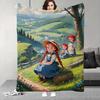Cartoon Anne of Green Gables Cute Blanket Design Lightweight  For Dorms, Naps, Living Room, Office,Sofa,All Season