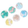 Cat Bell Ball Plush Ball Toys Interactive Playing and Soft Chewing Training Ball for Cat