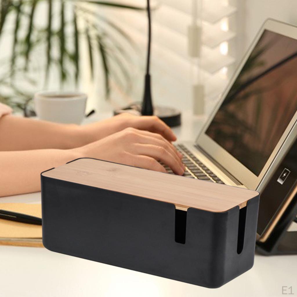 Hider Cable Management Box Cord Organizer Hide Loose Wires for Desk USB Hub