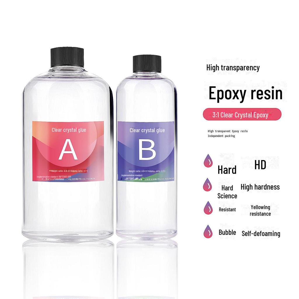 Gereedschapskist met DIY Hoge Transparantie Vergeling Bestendig AB Epoxylijm in Kleurdoos - Gratis Verzending