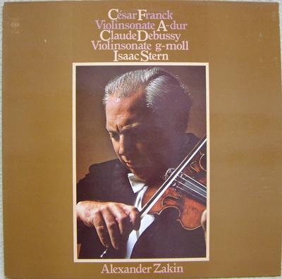 LP Record ISAAC STERN ALEXANDER ZAKIN GEORGE  Franck Sonate Fur Violine Und Klavi 61864 CBS 1979 Germany Classical Used