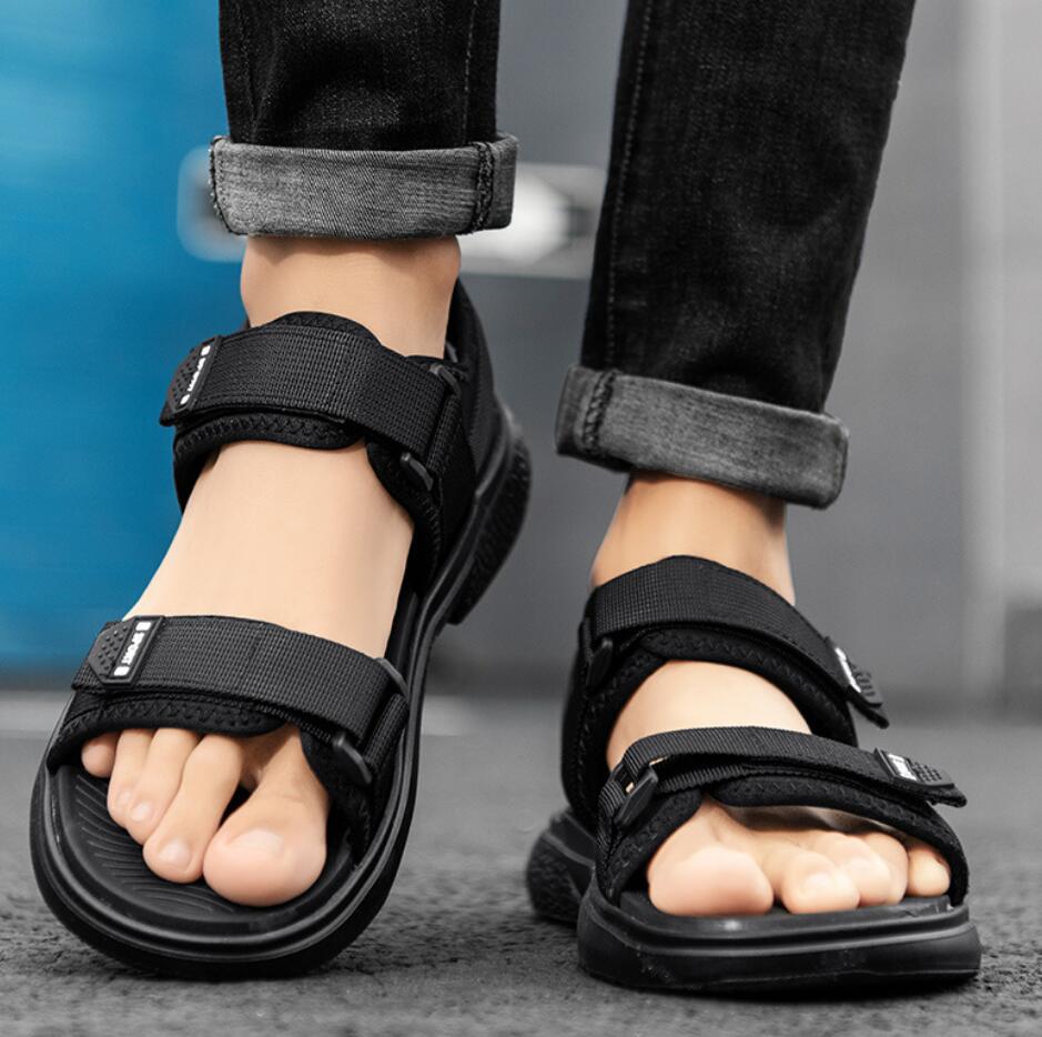 

Модные спортивные сандалии для мужчин 2024 летние сандалии для мужчин пляжные сандалии для отдыха мужская летняя обувь легкая повседневная обувь для отдыха на открытом воздухе 10 чёрный