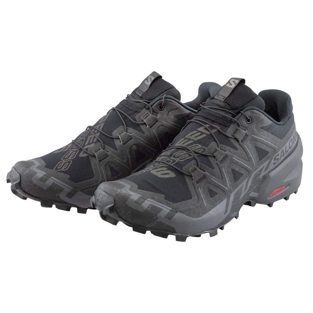Salomon SPEEDCROSS 6 Trail Running L41742800 Shoes, (Black/Size 24.0/Women's) [Used]
