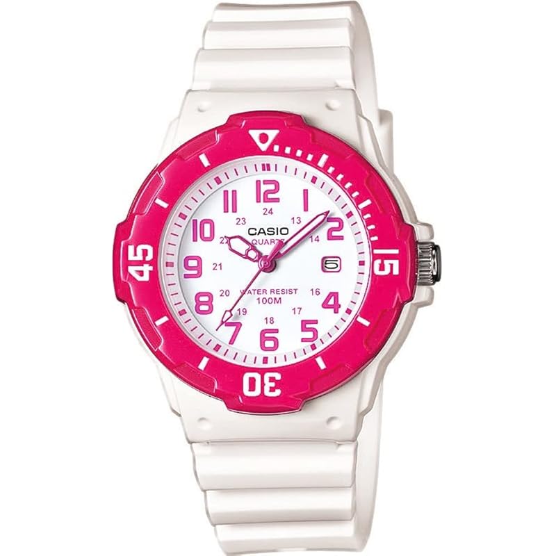 

[Casio] CASIO analog watch LRW-200H-4BV ladies kids cheap casio Gloss white x pink overseas model [product]