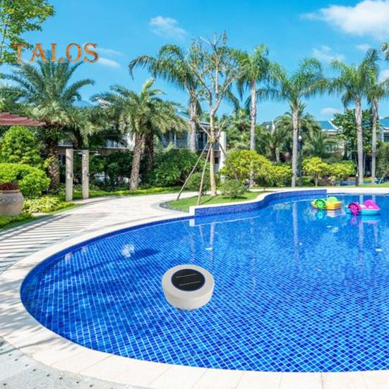 Solar Water Purifier Solar Powered Pool Cleaner Floating Water Purifier with 2 Copper Replacement for Freshwater Saltwater Pools Spas