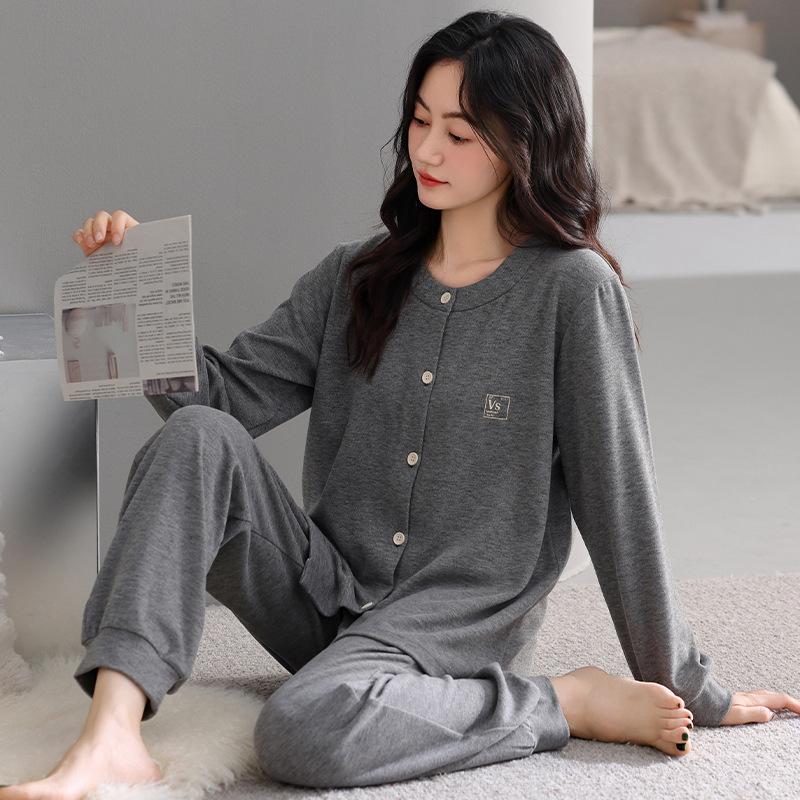 German Velvet Pajamas Women'S Autumn And Winter Thickened Warm Long-Sleeved Winter Thin Velvet High-End Loungewear Set