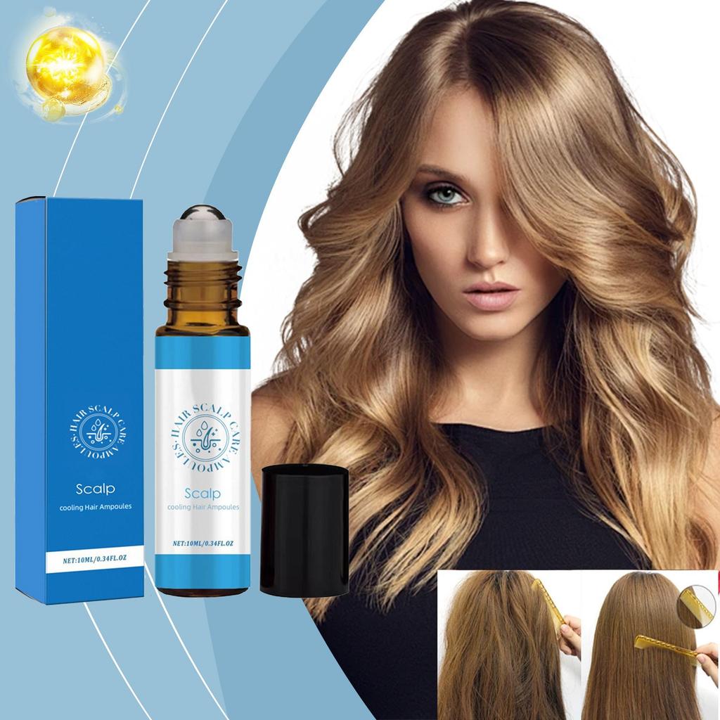 Odżywczy Olejek do Włosów w Rollerze Pielęgnacja Puszące się Gładkie Mocne Włosy Olejek w Rollerze Nawilżający Redukujący Suchość i Niedobór Wody.10ML