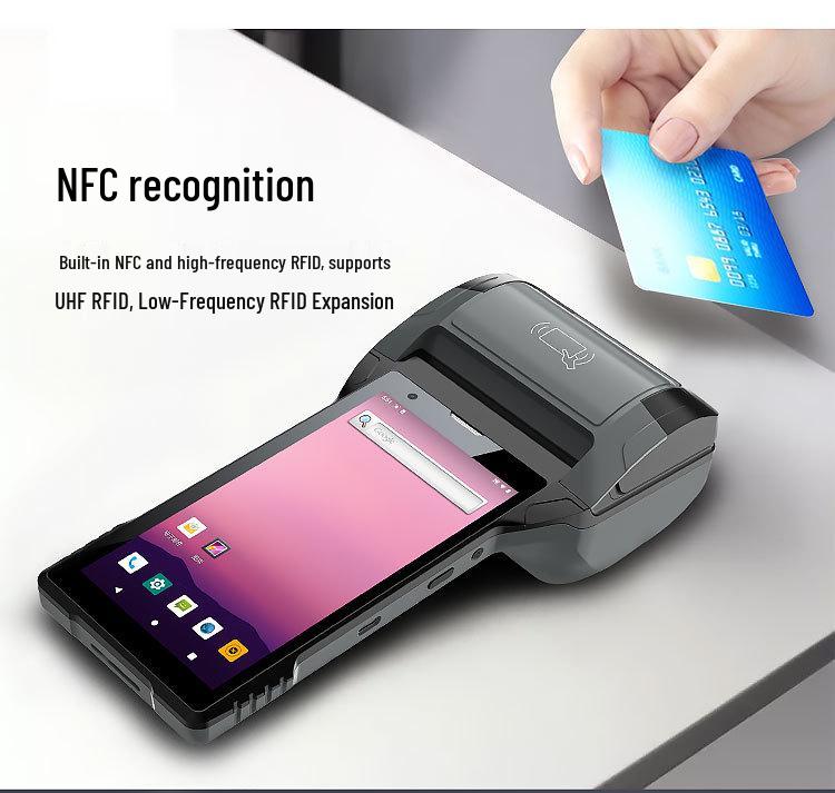 PDA608 Smart Handheld Terminal with HD Scan, Print, NFC, ID Card Reader, RFID, and Expandable Modules