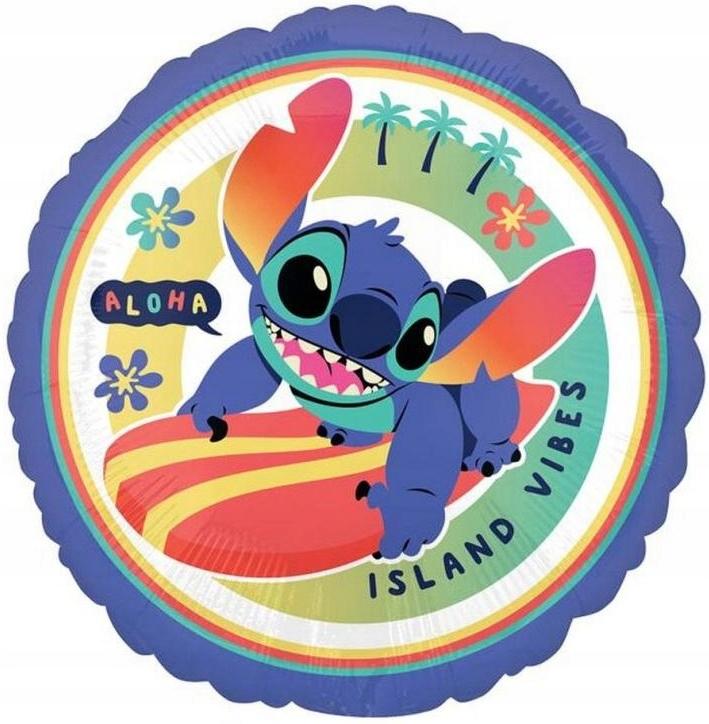 Balon Foliowy Stitch Angel Lilo Bajka Disney Urodziny Aloha Party 45Cm