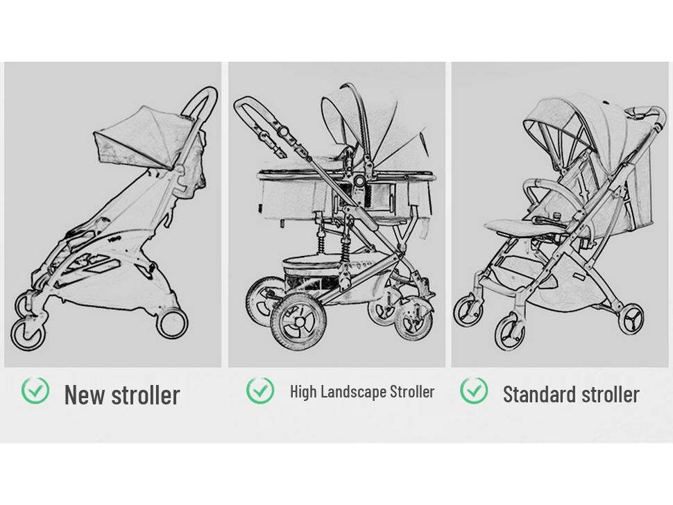 Dual Child Stroller Auxiliary Pedal - Convenient Travel Solution for Two Kids