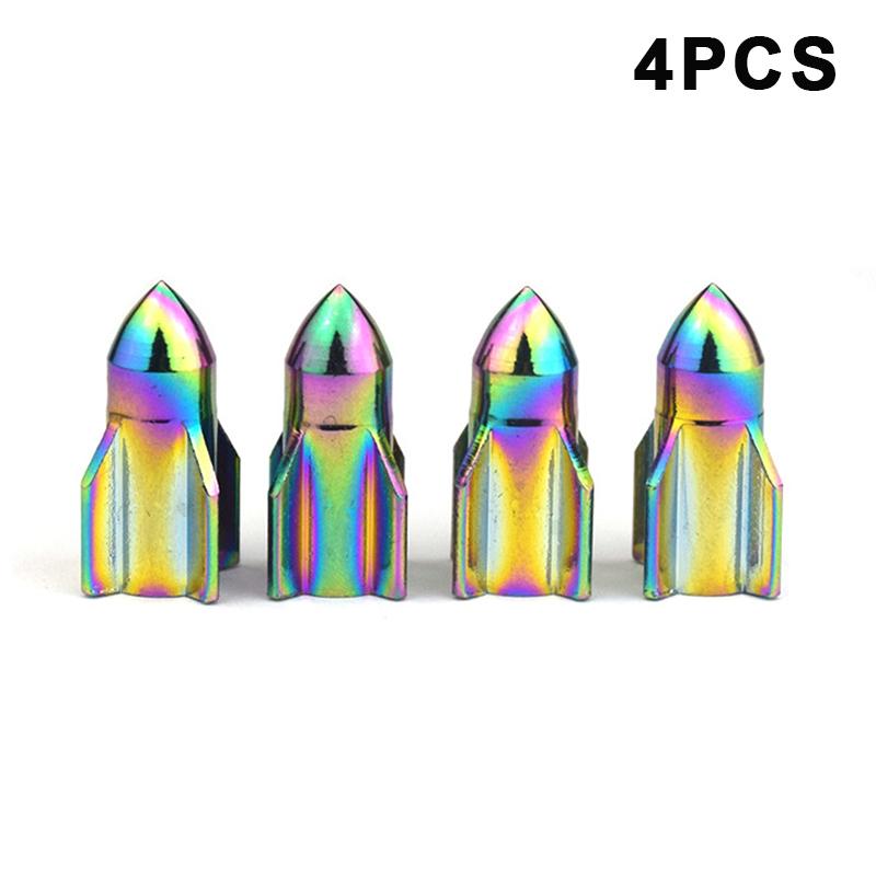4/5PCS Tire Valve Stem Caps Anodized Aluminum Wheel Valve Covers Accessories Universal Cars SUVs Bikes Trucks And Motorcycles·