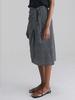 Stay With Me Drape Wrap Skirt (Pattern Navy)
