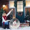 Weihnachten Aufblasbares Spielzeug 60cm Schneeflocke Weihnachtskugel PVC Outdoor Aufblasbare Dekoration Weihnachten Schneemann Kugel Mittelkugel