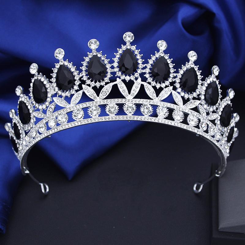 Vintage Water Drop Crown for Queen Bridal Prom Wedding Dress Hair Jewellry Bride tiaras Cosplay Head Accessories