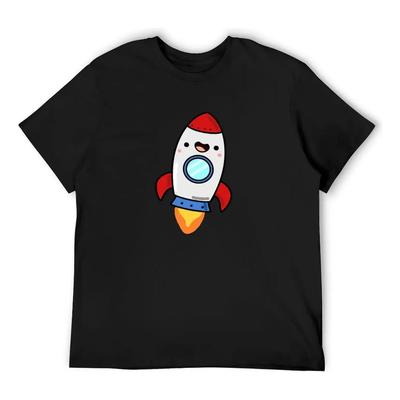 Camiseta Kawaii Rocket Para Hombre, Ropa Vintage, Blusa Para