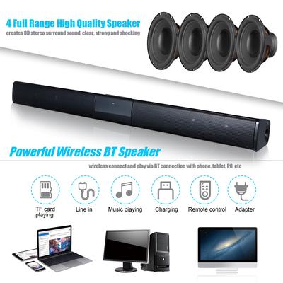 Luxus Wireless BT 4.2 Soundbar Lautsprecher TV Heimkino 3D Soundbars Bass Fernseher Subwoofer mit