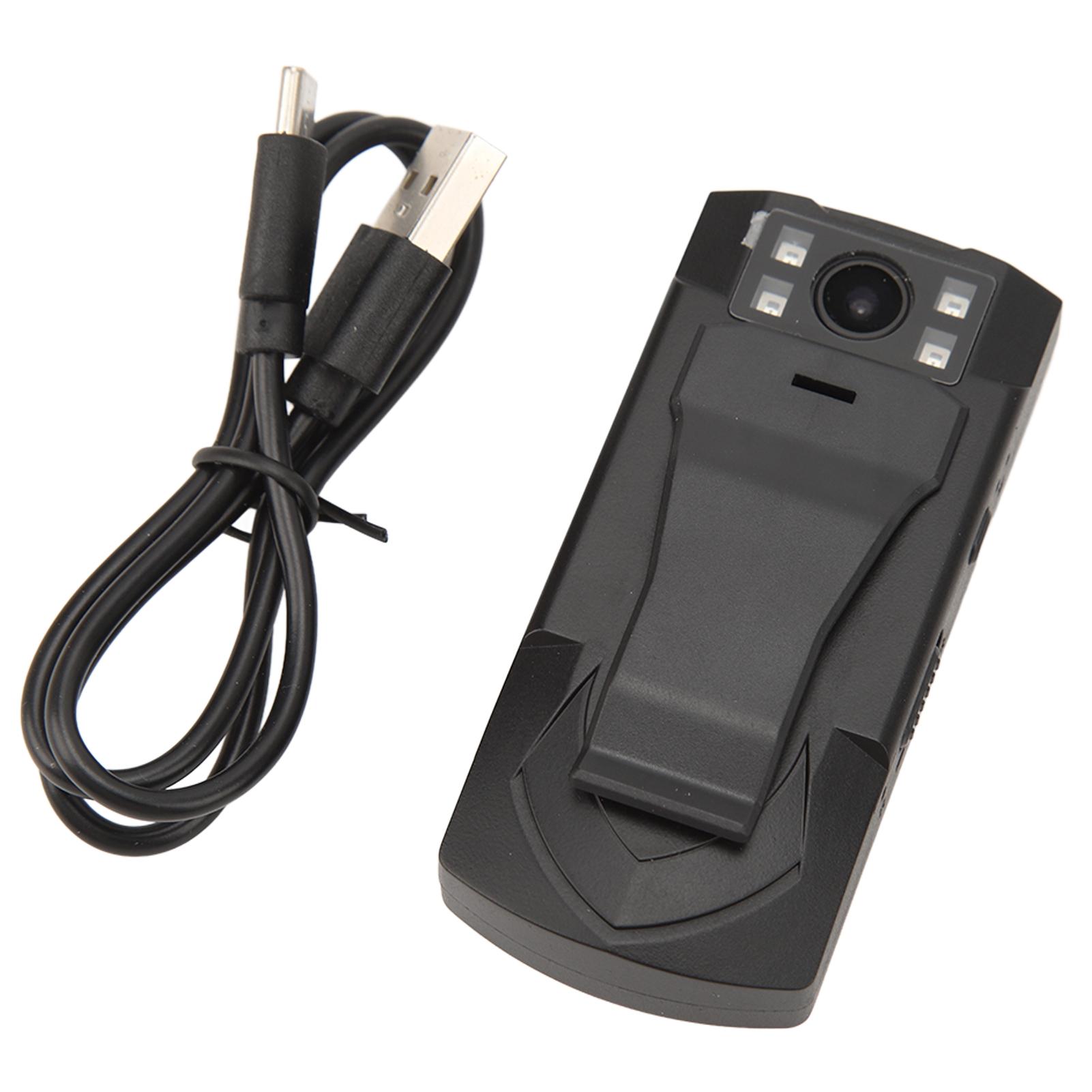 

Portable Body Camera with Back Clamp 1080P Wide Angle 120 Degrees Infrared Night Vision Camera for Home Outdoor