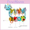 Fox Deer Baby Plush Animal Mobile With Hanging Toys For Infant Visual And Motor Development