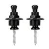 Pack of 2 Guitar Strap Locks Easy to Use Guitars Strap Buttons Metal Texture Bass Straps Locks Metal Guitar Pins