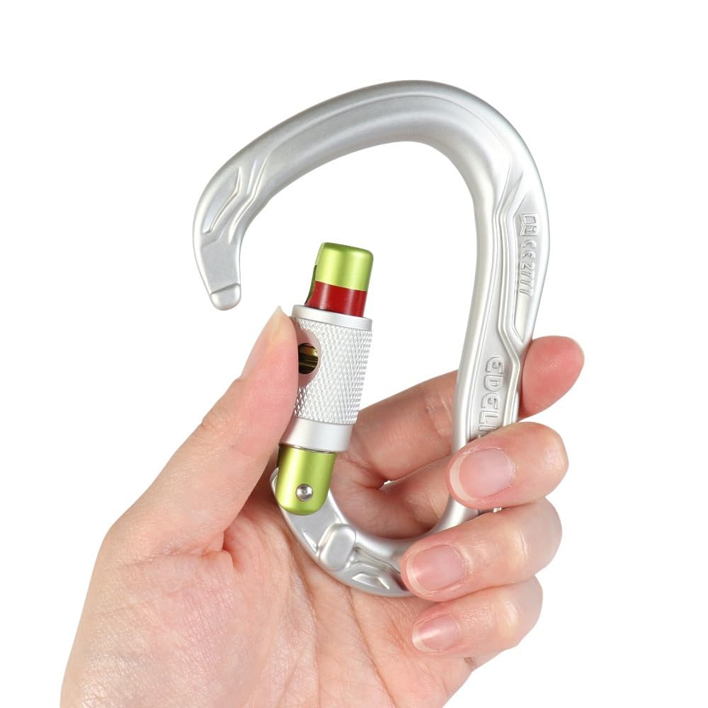 Edelrid HMS Bullet Permalock Carabiner ER73760 SI (Silver/FF/Men's, Lady's) [Used]