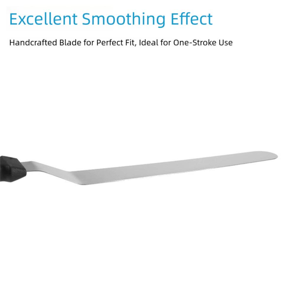 New Stainless Steel Cake Cream Spatula Non Stick 6/8/10/12in Icing Frosting Scraper Kitchen Gadget Butter Smoother Cookie
