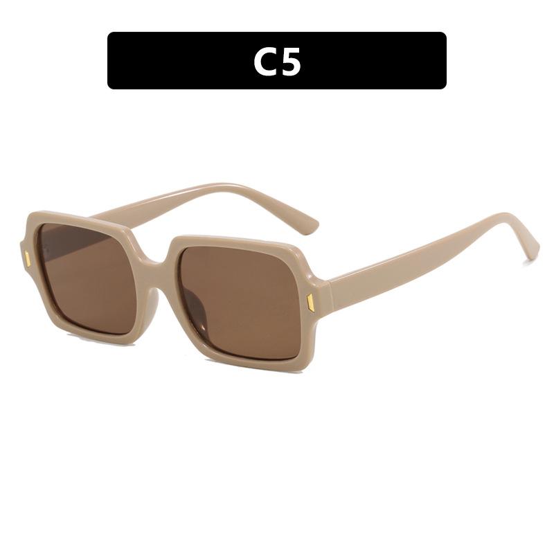 Square Vintage Sunglasses Men Women Brand Designer Irregular Sun Glasses Fashion Retro Outdoors Shades Rivet Oculos De Sol