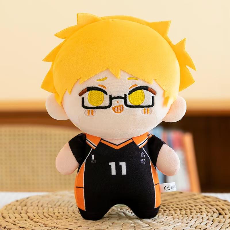 Anime Haikyuu!! Plush Toys Cute Shoyo Kenma Plushie Kawaii Bokuto Tsukishima Soft Doll Room Decor Collection For BIrthday Gift